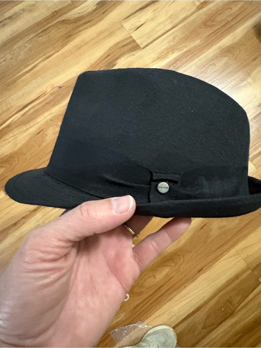 Stetson Black Wool Trilby Hat